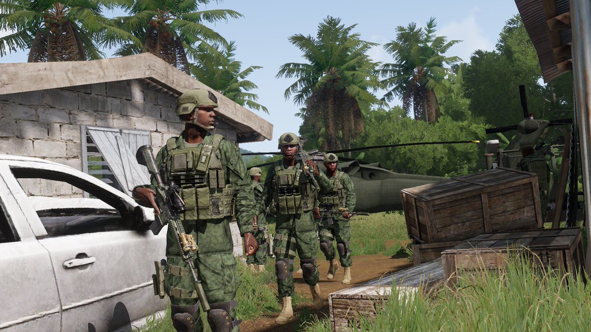 There is a unit in the KDF called the 'Gusu Ènìyàn', similiar to the British Gurkhas, known for their relentlessness and fierce fighting capabilities, they have never let the KDF down, destroying any enemy they encounter. #Arma3 #arma3photography
