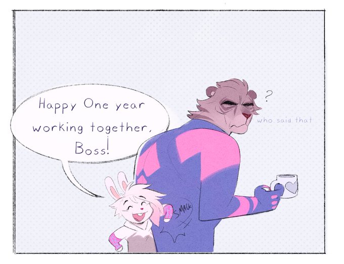 Workplace Etiquette 🐰💢🐯  ( small comic I made in response to an ask on Tumblr )