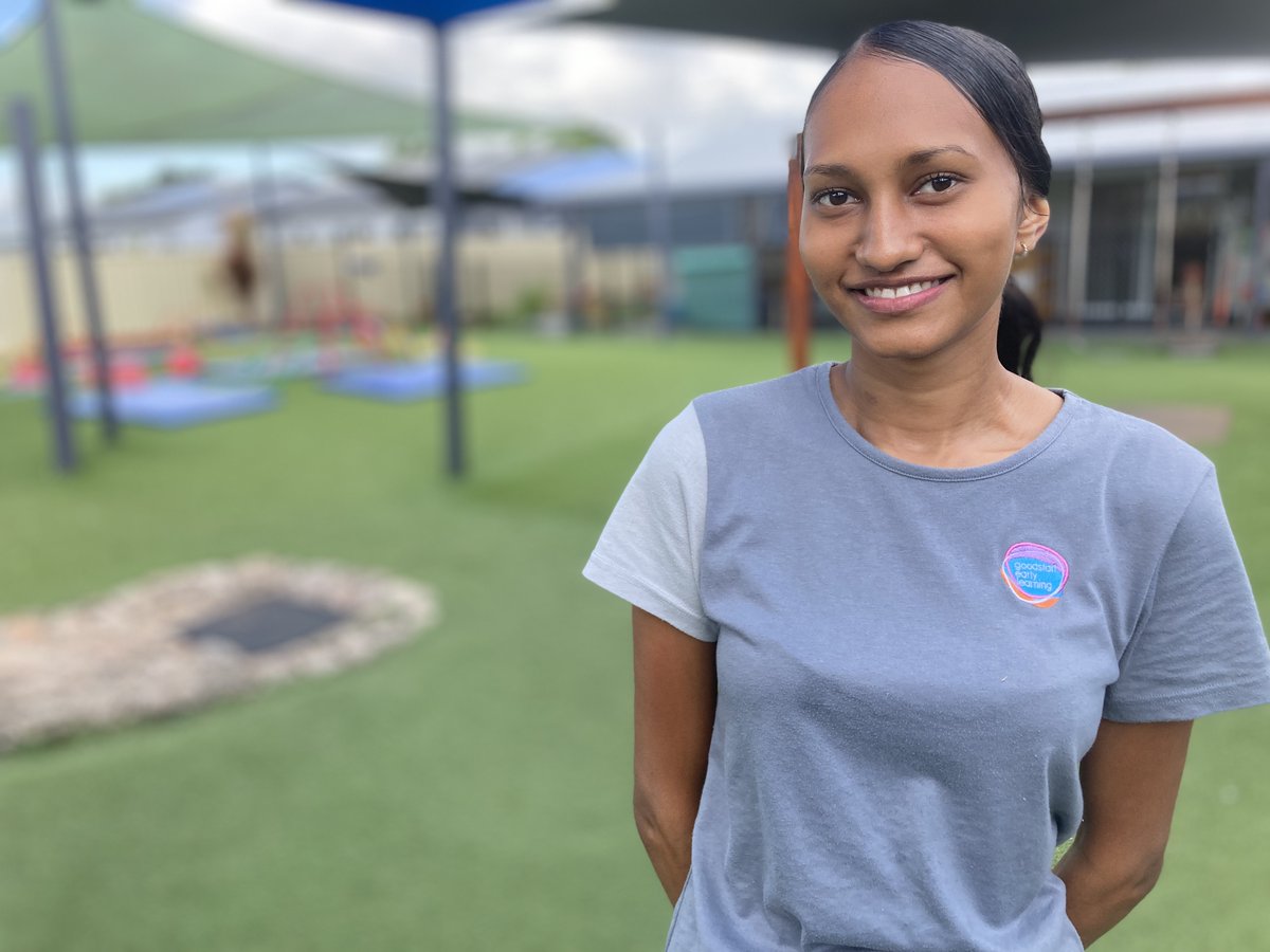 Stars_AU's tweet photo. Congrats to 3 Townsville Graduate Stars who have started their careers as Early Childhood Educators. Chelsea, Jacinta &amp; Jayvina all have a caring and empathetic nature and have embraced working with children and the opportunity for a traineeship with @Goodstartel. 
#FirstNations https://t.co/IneRHyHhVS