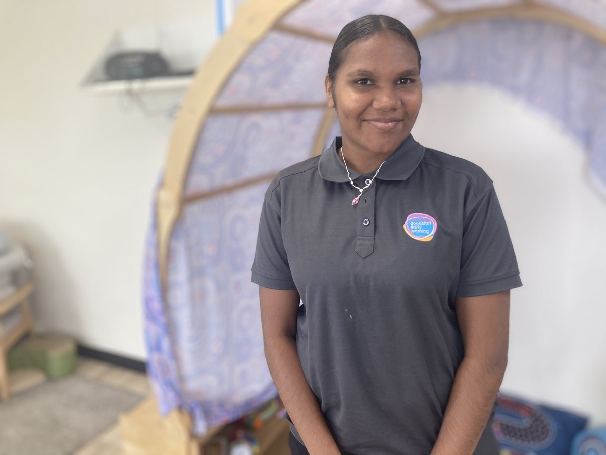 Stars_AU's tweet photo. Congrats to 3 Townsville Graduate Stars who have started their careers as Early Childhood Educators. Chelsea, Jacinta &amp; Jayvina all have a caring and empathetic nature and have embraced working with children and the opportunity for a traineeship with @Goodstartel. 
#FirstNations https://t.co/IneRHyHhVS