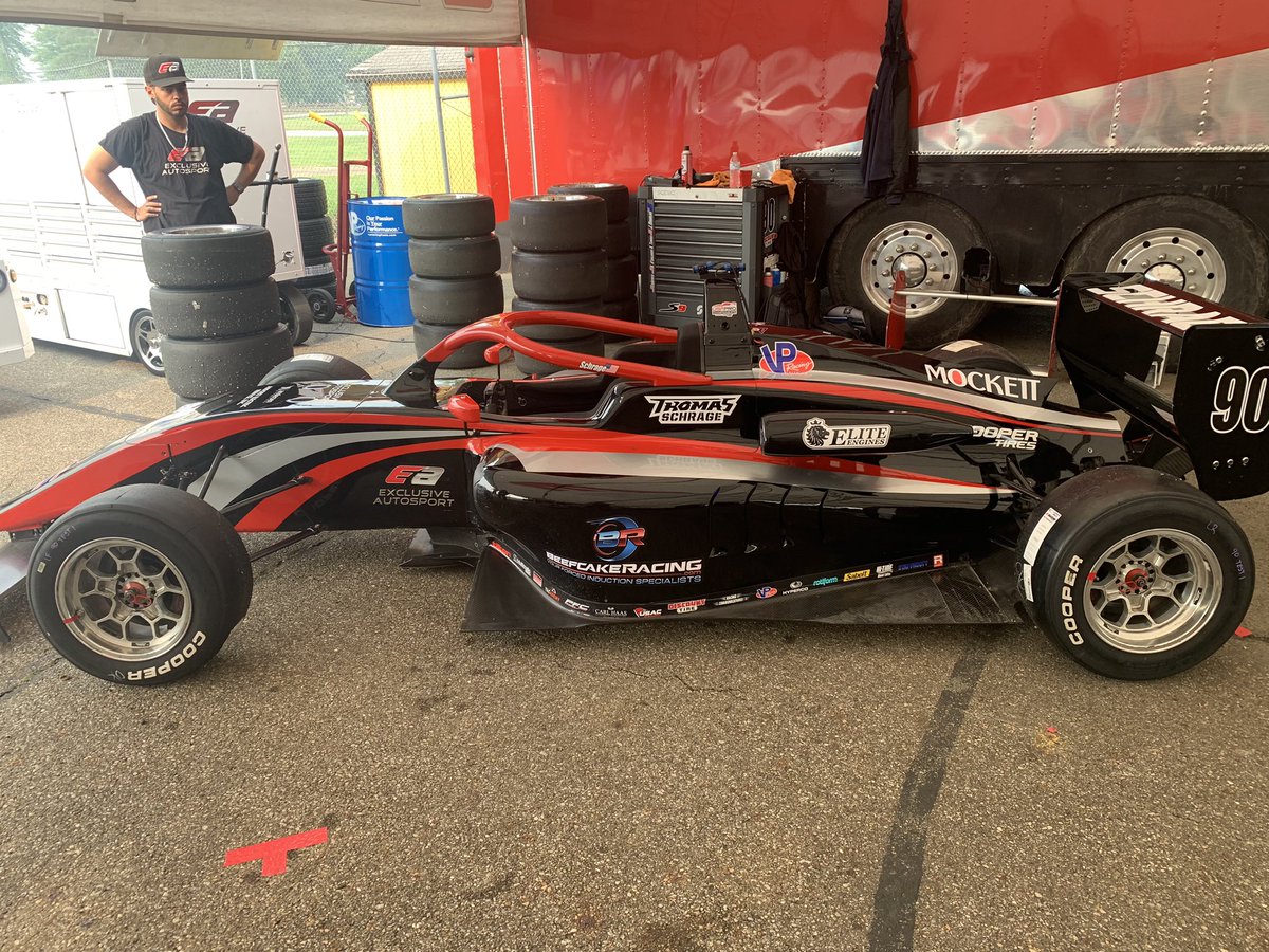 ThomasSchrage01's tweet photo. The @ExclAutosport/#90 car is ready for my USF2000 debut this weekend at Mid-Ohio Sports Car Course. I’m anxious to start testing tomorrow. Thanks to my incredible sponsors Beefcake Facing, Airport Electric Service, Inc., @dougmockett, and @TeamUSASchol. https://t.co/GSGFcjbq30