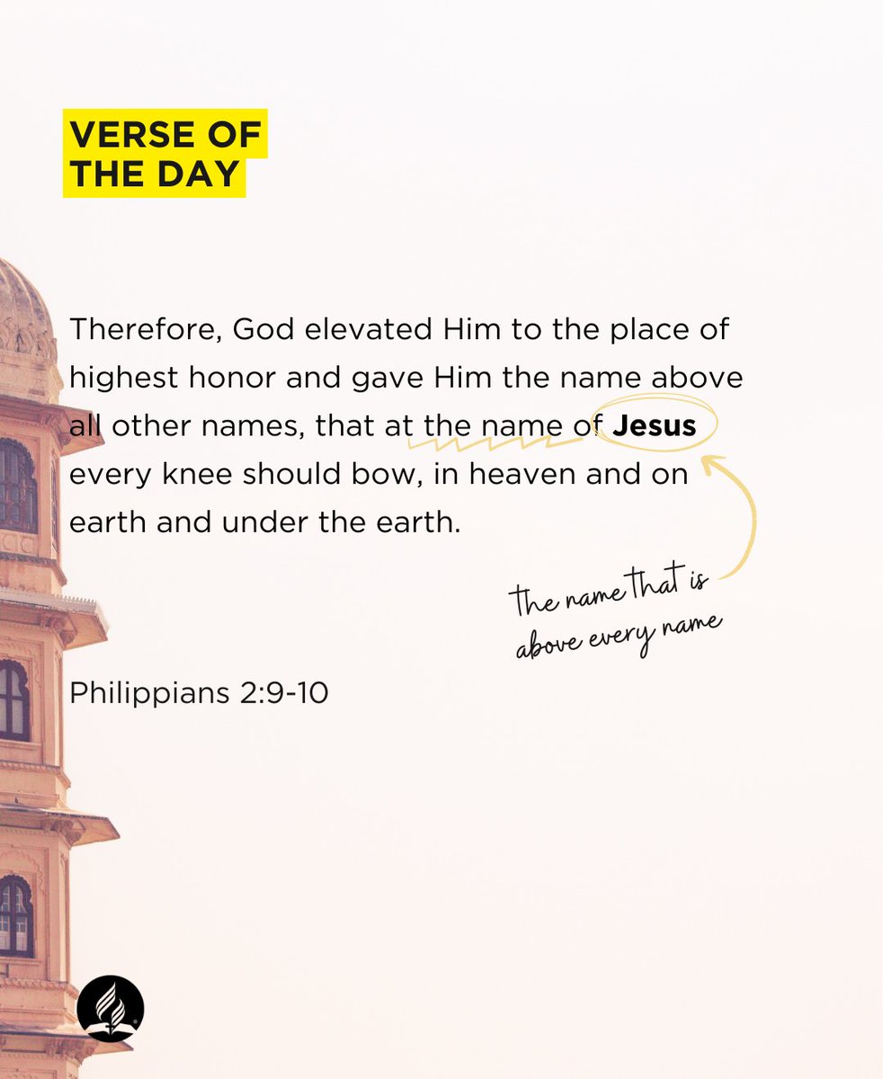 Let's start our day remembering the power and authority of Jesus, who reigns above all! May His name be praised today and always. Have a blessed day ahead! ✨"