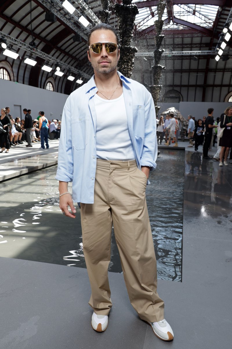 GQMagazine's tweet photo. Sebastian Stan's now-standard high school English teacher look, summerized. https://t.co/zlyenHurAJ https://t.co/yE5qONXDwy