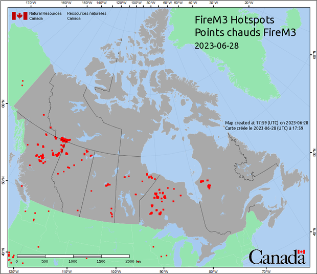 starnes2022's tweet photo. Oregonians are sympathetic to the climate chaos refugees in Canada 
with almost 500 fires burning more than 19 million acres!
And it is not even August yet!!!
Watch Canada's news from yesterday:
https://t.co/CmHvjz95jZ https://t.co/Us4JX7x2zj