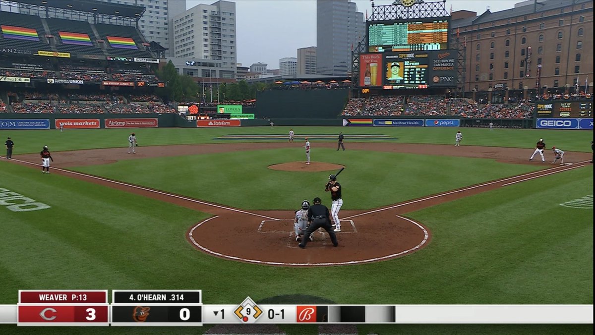 Baltimore Orioles stadium is half empty on pride night. Go woke go broke.