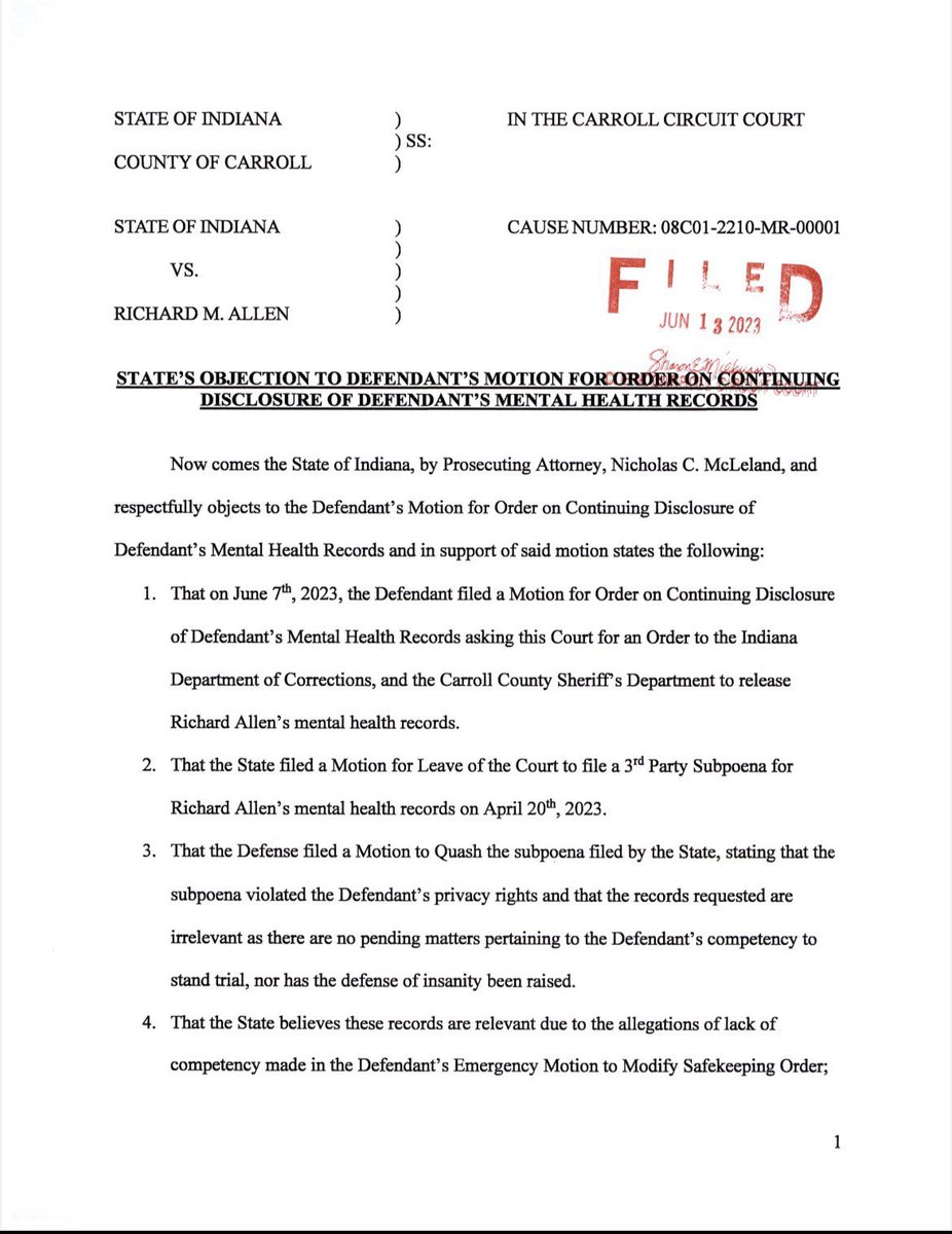iamlegacy23's tweet image. #RichardAllen | the suspect in the killing of #LibbyAndAbby #Delphi, allegedly confessed to the crimes in jailhouse calls to his wife and mother, according to newly released documents.

the prosecutors argued that “the Defendant has admitted that he committed the offenses that he…