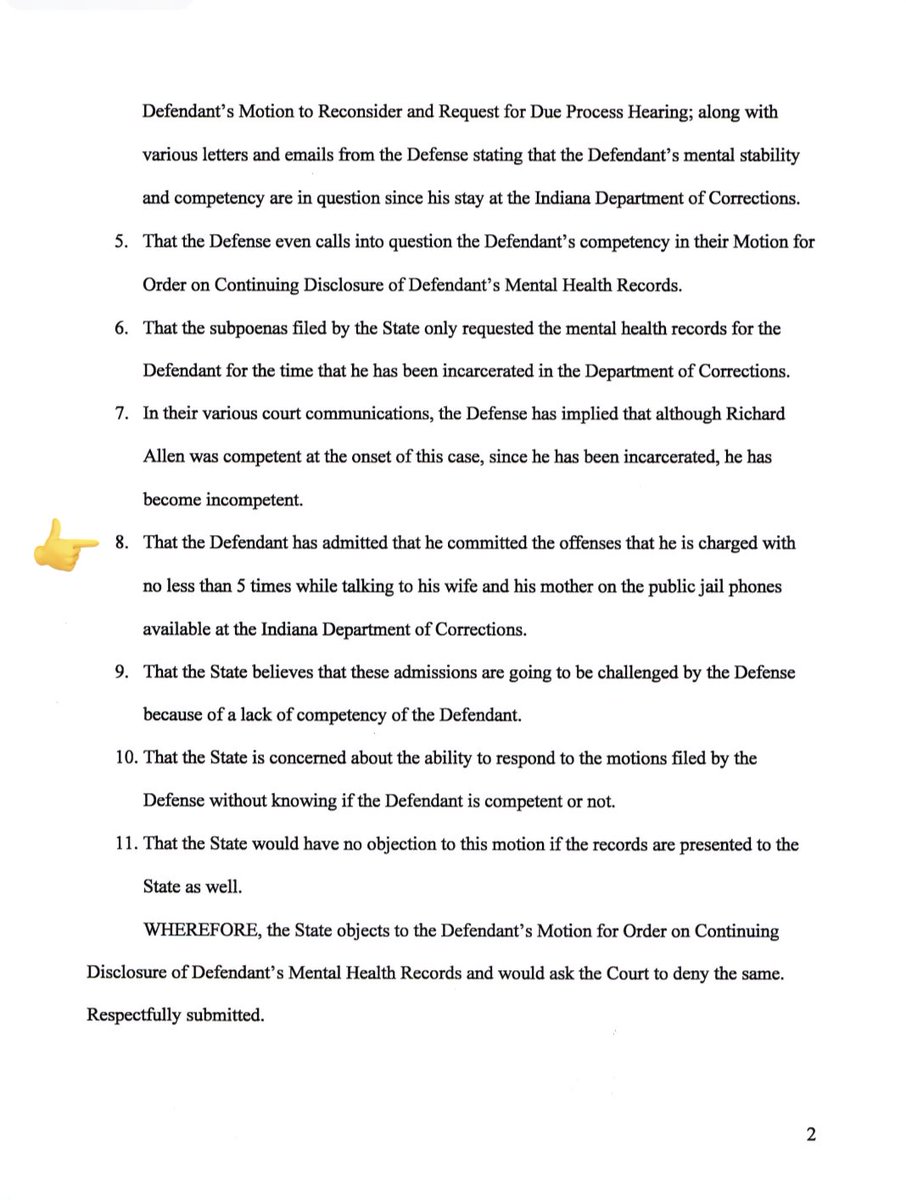 iamlegacy23's tweet image. #RichardAllen | the suspect in the killing of #LibbyAndAbby #Delphi, allegedly confessed to the crimes in jailhouse calls to his wife and mother, according to newly released documents.

the prosecutors argued that “the Defendant has admitted that he committed the offenses that he…