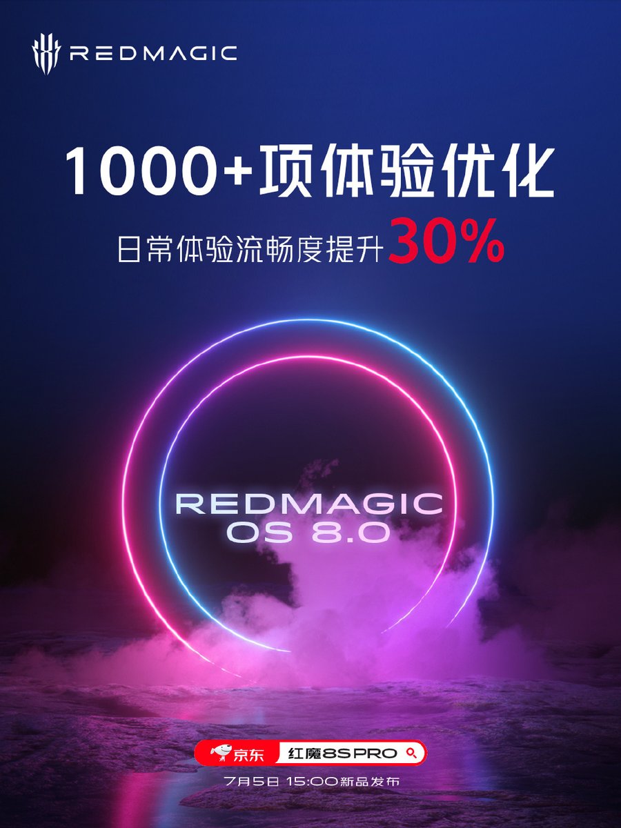 technomania0211's tweet image. #RedMagic8SPro Series

#RedMagic8SPro-6000mAh 🔋,80W fast⚡100% in 35mins*
#RedMagic8SProPlus-5000mAh🔋,165W fast⚡100% in 14mins*

#RedMagic8SPro series will also feature a newly upgraded RedMagic OS 8.0, with over 1000+ experience optimizations, and a 30% increase in daily use.