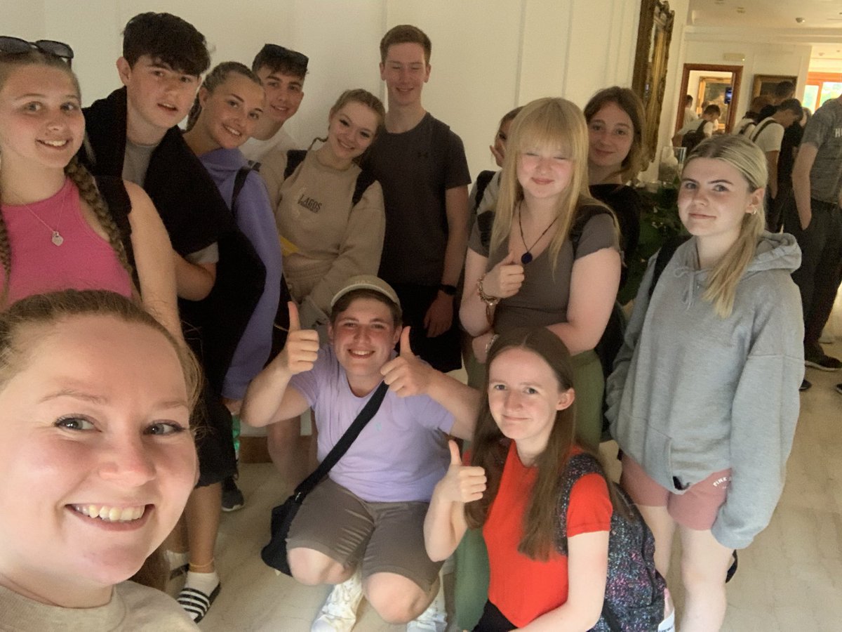 mrs_maccoll's tweet photo. The Tiramisu Crew are ready to go! This group of young people have thoroughly impressed me with their communication, organisation, banter and overall brilliance this trip. #bestteamever https://t.co/lTxiPhxOTI