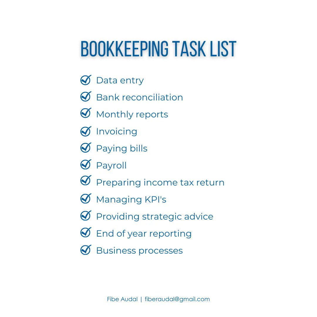 What are the Bookkeeping Tasks? #ExecutiveVirtualAssistant #BookeepingVA #EcommerceSpecialist