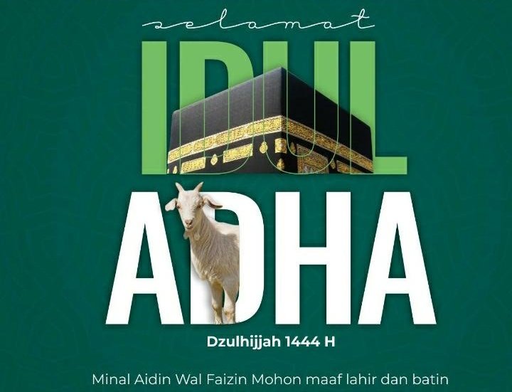 Selamat Hari Raya Idul Adha 1444 Hijriah

Semoga kita dapat meneladani pengorbanan dan ketaqwaan Nabi Ibrahim as dan Nabi Ismail as.

#iduladha1444h #EidAlAdha2023