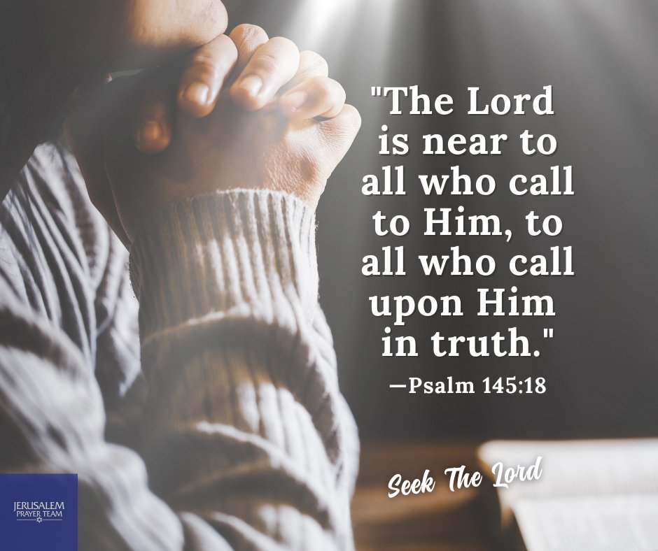 jerusalemprayer's tweet photo. "The Lord is near to all who call to Him, to all who call upon Him in truth."  
—Psalm 145:18

"...in everything give thanks; for this is the will of God in Christ Jesus for you." 
 —1 Thessalonians 5:18

Amen!

#EternalPerspective #FaithSees #CryOutToJesus #AmazingGrace https://t.co/t4uCtRNFjD