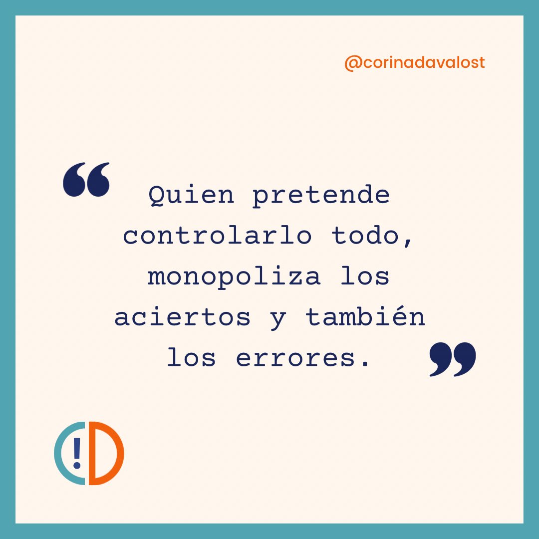 Qué importante es saber delegar, rodearse de personas competentes que cuestionen -con inteligencia- las decisiones. 

Estar abiertos a escuchar sugerencias, otras perspectivas y críticas.

#liderazgo #emprendimiento #emprendedores #marketingdigital #marketingdecontenidos
