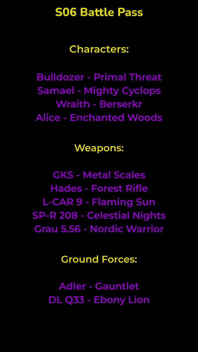 Pyro2911's tweet image. **__Season 06 Battle Pass__** @RebelCODM_ @CodmCommunity #codm #codmbattlepass