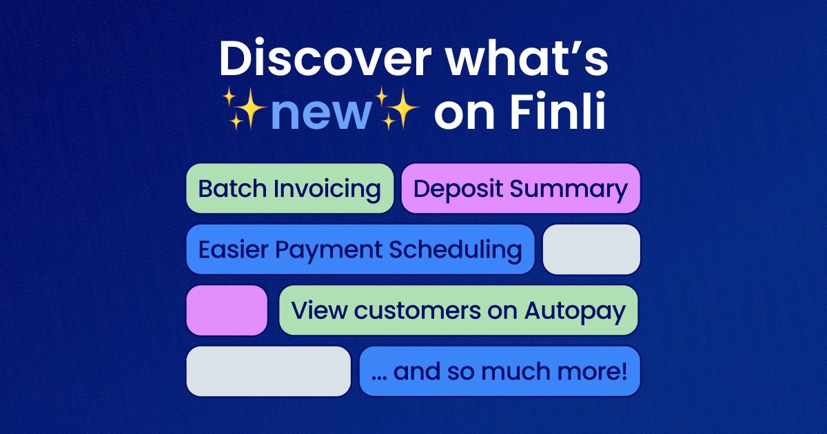 We've been busy enhancing your Finli experience with an array of features &amp; improvements! 🎉

Curious to explore all the latest updates? Head over to our website's release notes at finli.com/product-releas… and stay up to date with all the new things happening at Finli!✨