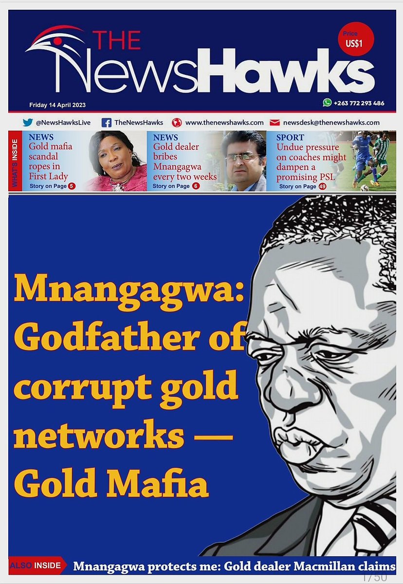 @DubekoSibanda @edmnangagwa @nelsonchamisa The godfather of #GoldMafia must be voted out. #VoteCCC
#VoteNelsonChamisaZw2023