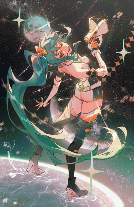 among the stars    my submission for anirevo's fanart contest! please feel free to check it out and vote if you would like!   tinyurl.com/AR23SFCVOTEOPEN