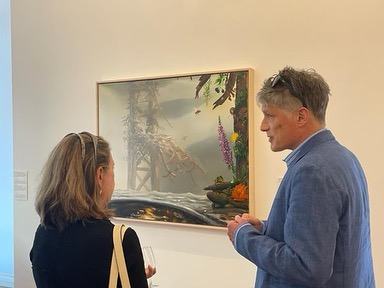 #AMorePrefectUnion exhibit opened, so many amazing works are on display, &amp; so many inspiring conversations were had. 🫶🏼

Thank you <a href="/XippasGalleries/">Xippas</a> for supporting advocacy &amp; the arts in #Geneva.
#DemocracyCollection