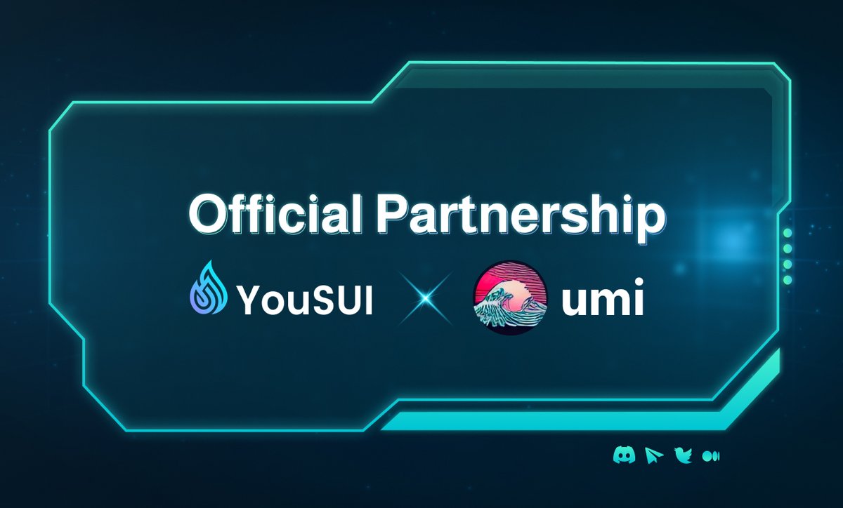 Ecosystem Partnership Announcement! @YouSUI_Global x @umi_protocol 🤝

YouSUI is thrilled to partner with Umi Protocol, leading Smart DEX aggregator on the #SUI and #Aptos  Networks 🌐

🔄 Umi Protocol empowers traders with seamless and optimal #swap prices by integrating with…