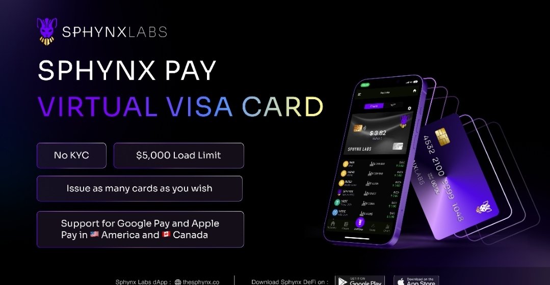 jcquisam's tweet photo. @shahh No worries, I made you a @SphynxLabs virtual visa card 😉, use it as any regular credit card 
#sphynxlabs #builtdifferent https://t.co/NLkanzhNyK