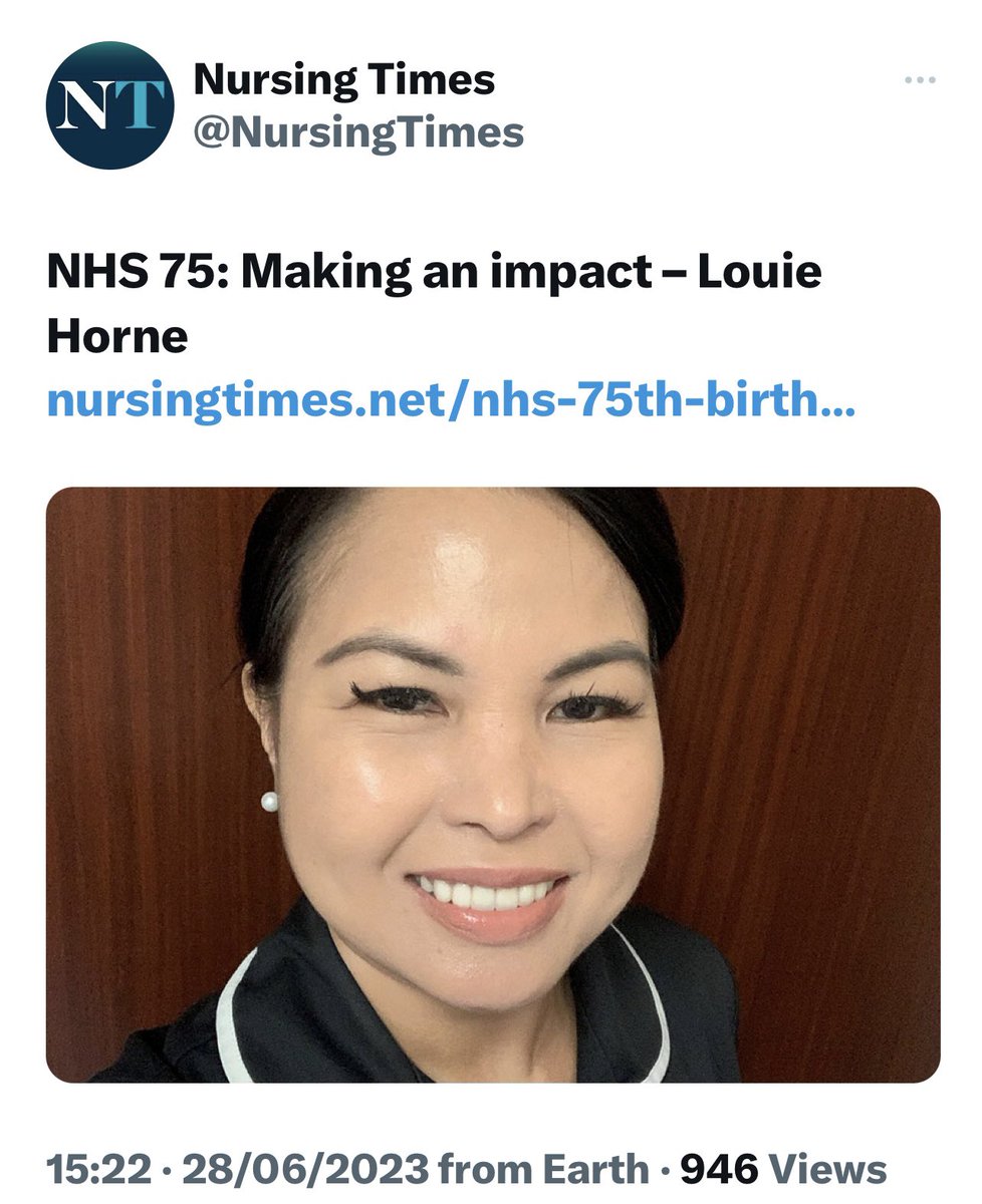 A timely recognition for someone who is a positive influence to the #IEN community and beyond! Congratulations to our very own @Louie_Horne for being one of the @NursingTimes #Impact #NHS75 list👏🏽