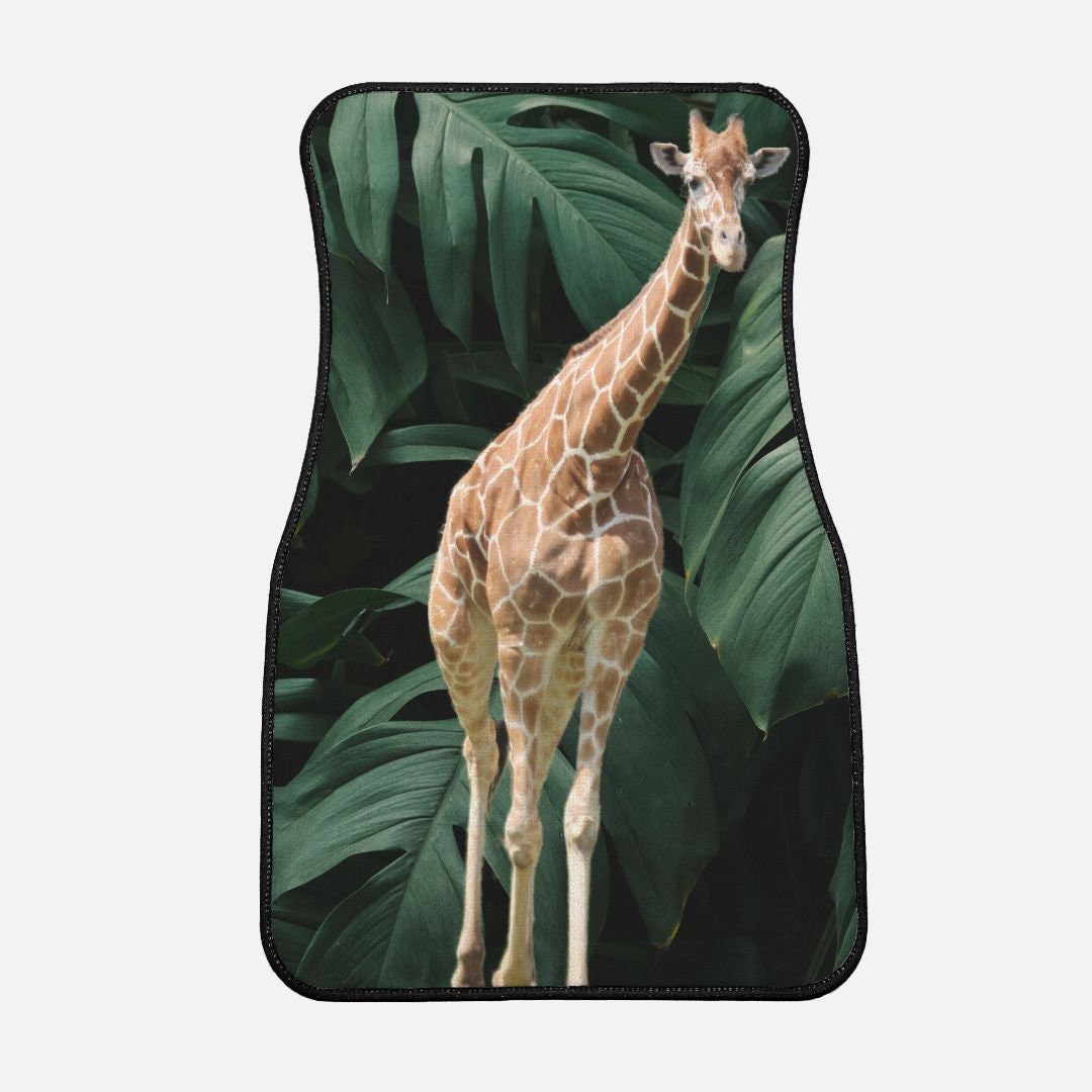 Micdansmith's tweet photo. Excited to share the latest addition to my #etsy shop: Tall Giraffe with Green Leaves Car Mat - Front (pair) 17" x 27" https://t.co/B7pe2AXM2q #freeshippinginusa #carmats #giraffe #zoo#longneck #wildlife #shellphoto #shelldesign #autoaccessories #floormats https://t.co/4uzmzxPhOI