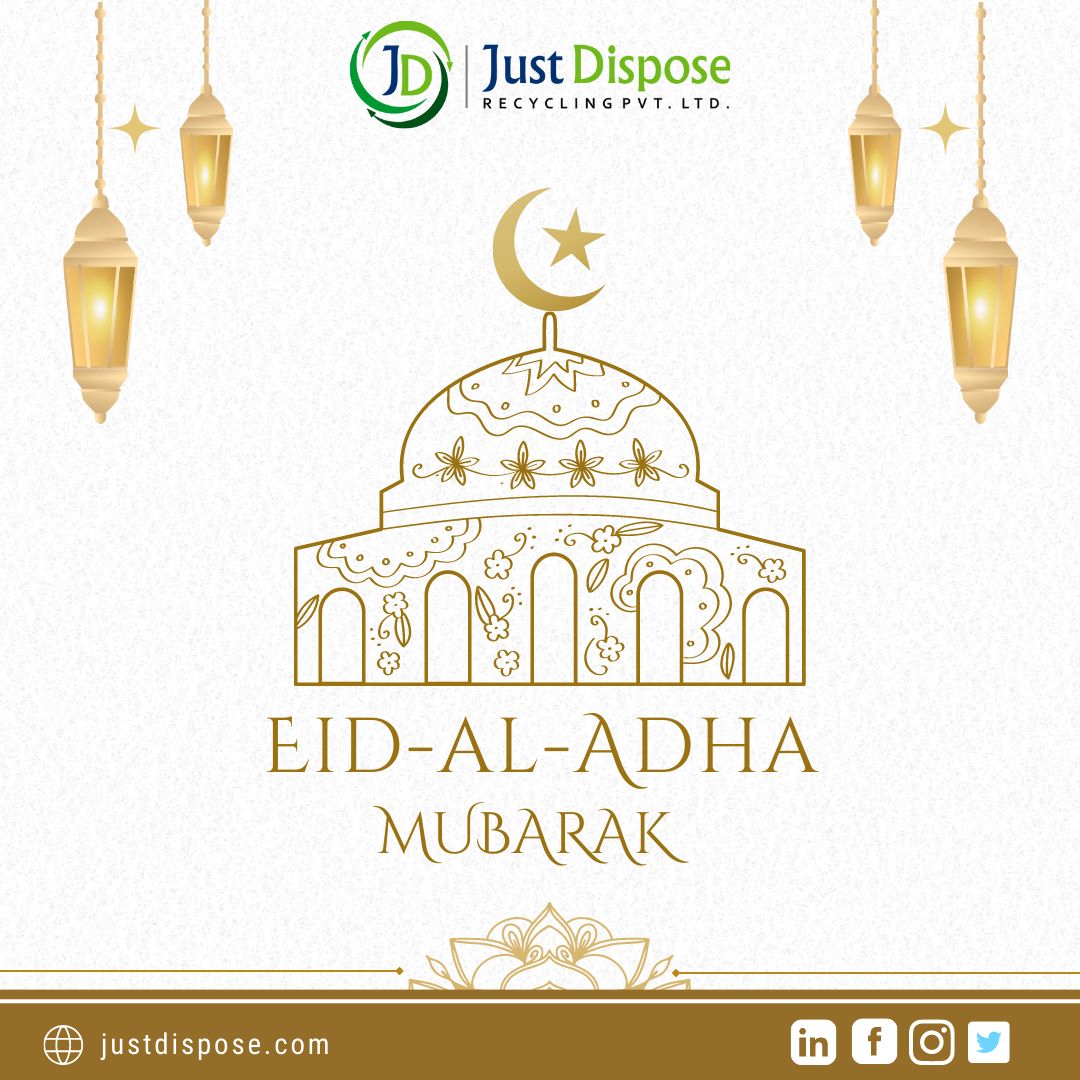 'Wishing you a blessed Eid filled with gratitude and eco-consciousness!🌙🐐♻️ 
.
.
#EidMubarak  #EcoAwareness #GreenCelebrations #EidAlAdha #zerowaste #justdispose #simplifyingdisposal #zerowastejourney  #zerowasteindia.