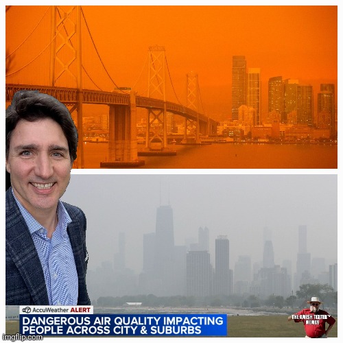 @LangmanVince Thank the Communist son of a Castro Justine Castro-Turdeau for this. I'm not a meteorologist or pulmonologist, just a Licensed Professional Geologist, but I think this is just a hair worse than a gas stove for people. @JustinTrudeau 

#TrudeauMustGo 
#TrudeauDestroyingCanada