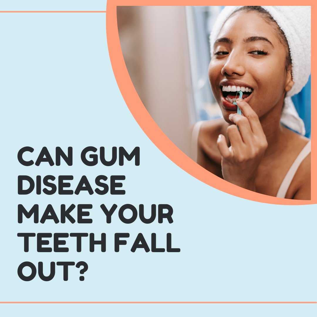 Does Gum Disease Cause #Tooth Loss?  #PeriodontalDisease affects the bone structure that supports your teeth and causes an infection of the #gums. If the condition is severe enough, your teeth may fall out.