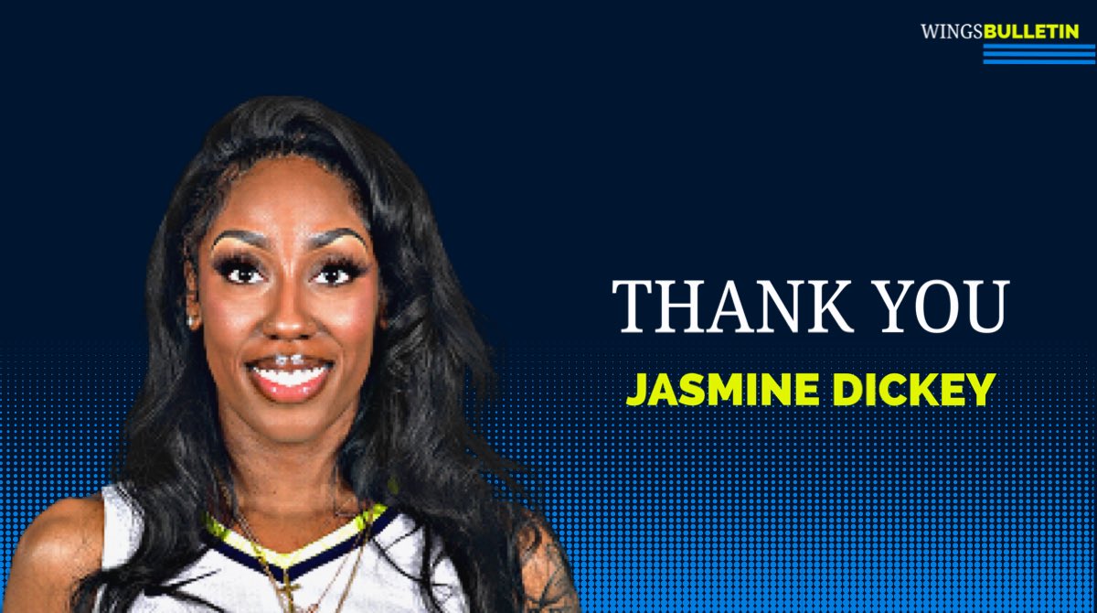 THANK YOU | Jasmine Dickey 

Wish you nothing but the best.

#WNBATwitter | #WNBA