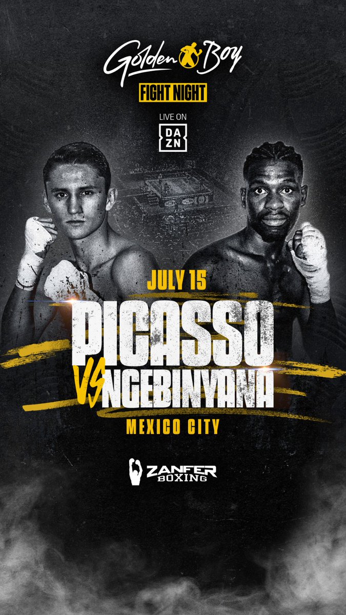 David Picasso (@reydavidpicasso) on Twitter photo Vamos por la victoria este 15 de Julio en CDMX.
<a href="/ZanferBoxing/">Zanfer Boxing</a>
<a href="/GoldenBoyBoxing/">Golden Boy</a>
<a href="/WBCBoxing/">World Boxing Council</a> Vamos por la victoria este 15 de Julio en CDMX.
<a href="/ZanferBoxing/">Zanfer Boxing</a>
<a href="/GoldenBoyBoxing/">Golden Boy</a>
<a href="/WBCBoxing/">World Boxing Council</a>