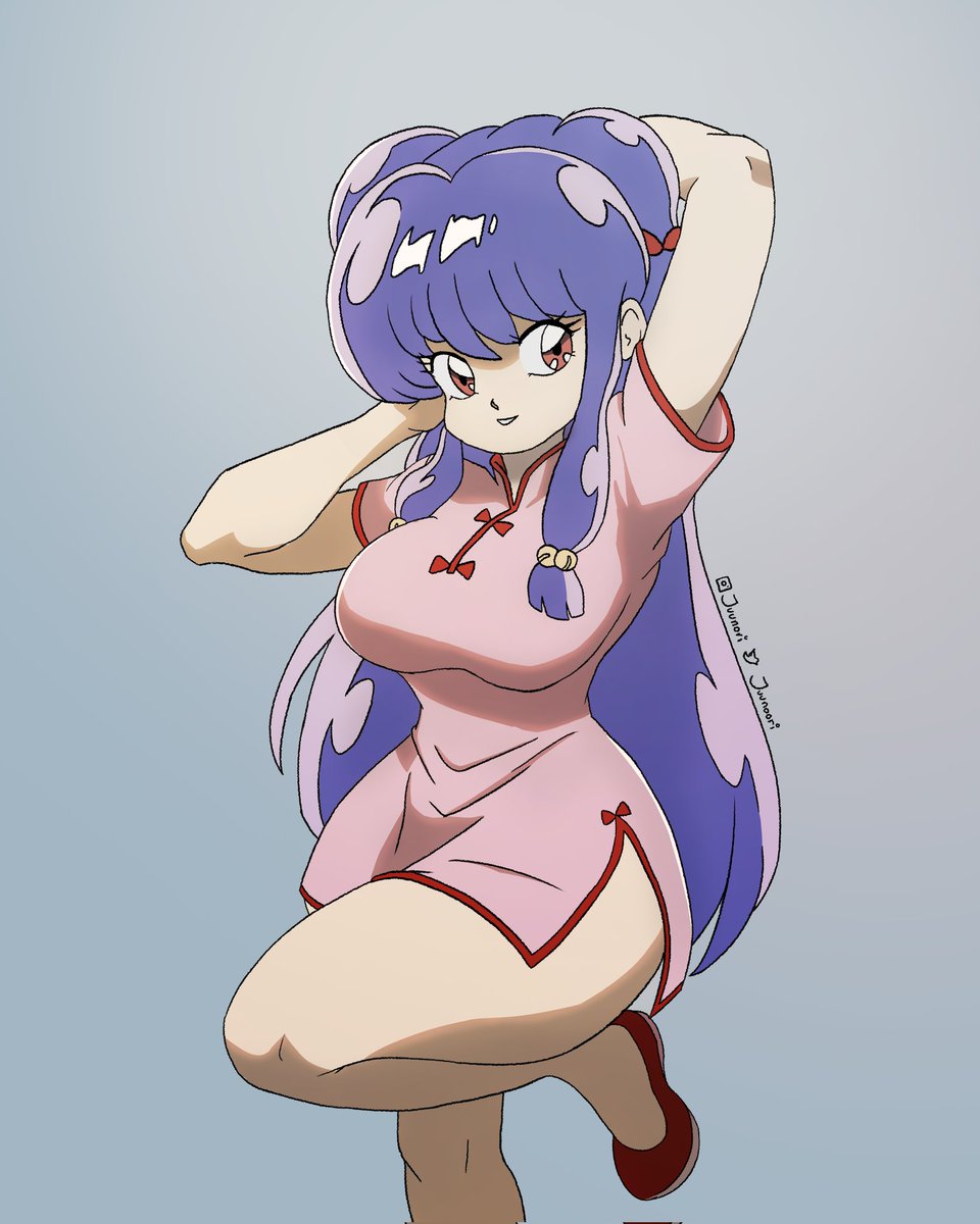 Juunoori's tweet photo. Shampoo from Ranma ½! 💫
It's so difficult to learn how to use colors, lights and shadows! 🫠 https://t.co/SiuNij0WQY