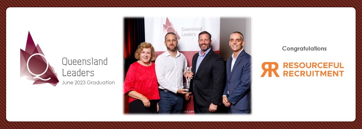 Congratulations to Brent Russell &amp; Christian Sticklen, Directors of Resourceful Recruitment in Graduating the Executive Leaders series (pictured with @Qldleaders Advisory Board Member <a href="/Sallyanne_A/">Sallyanne Atkinson</a> and Founder &amp; Executive Director James Paulsen) #leaders  #qldleaders
