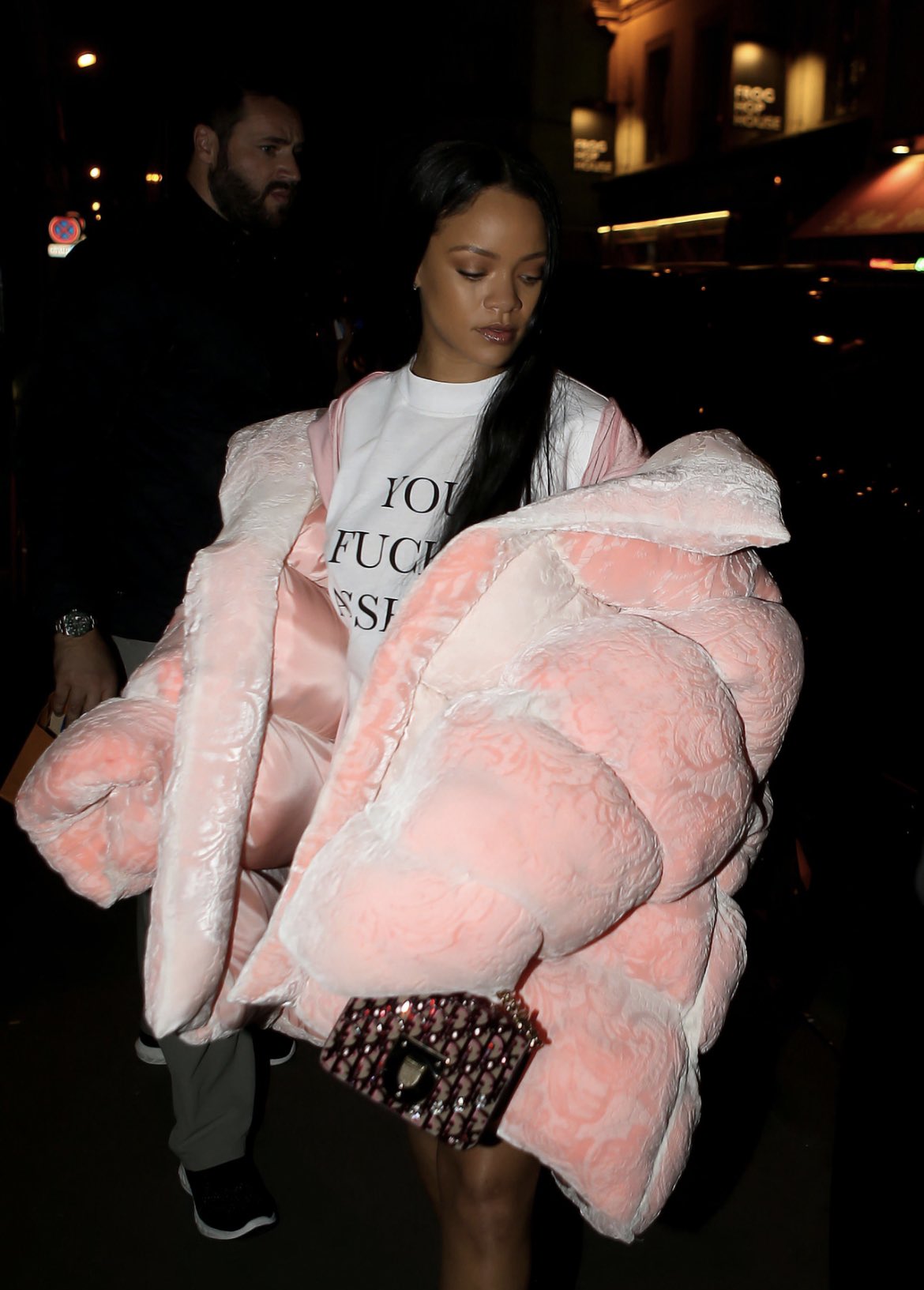Rihanna puffer jacket 2025
