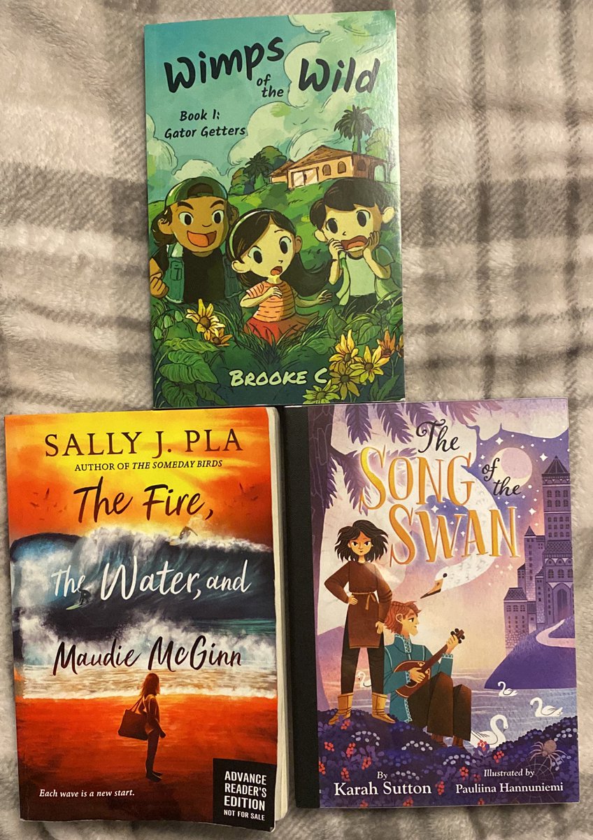 Out of town for a few days and came home to #BookPosse book mail. These are my favorite days. @sallyjpla @QuillTreeBooks @AAKnopf @randomhousekids @BrookeCThomas1 @PalmettoPublish @jramseyi #wimpsofthewild