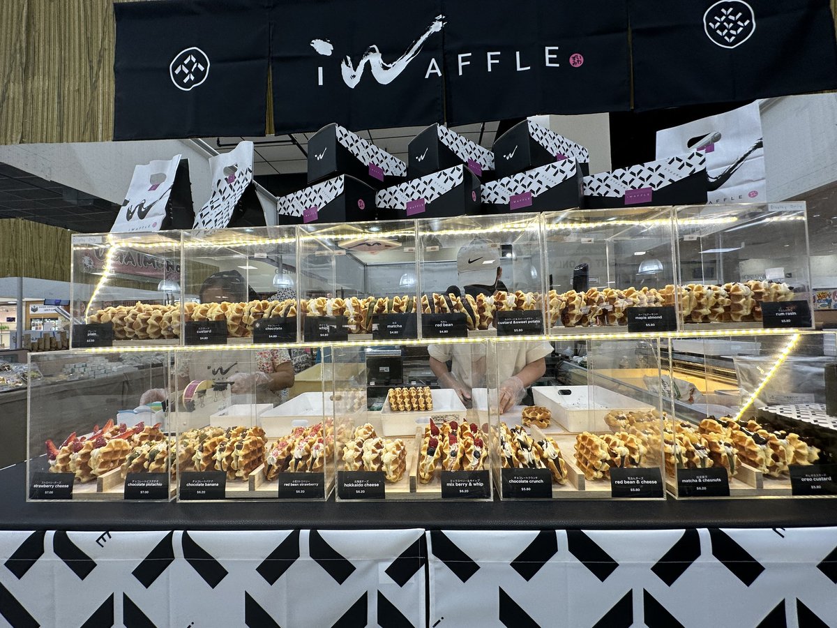 Mitsuwa_NJ's tweet photo. Waffle came from Japan on going food event, please come and eat IWAZUMI waffle. https://t.co/LQ8lBtCnNr