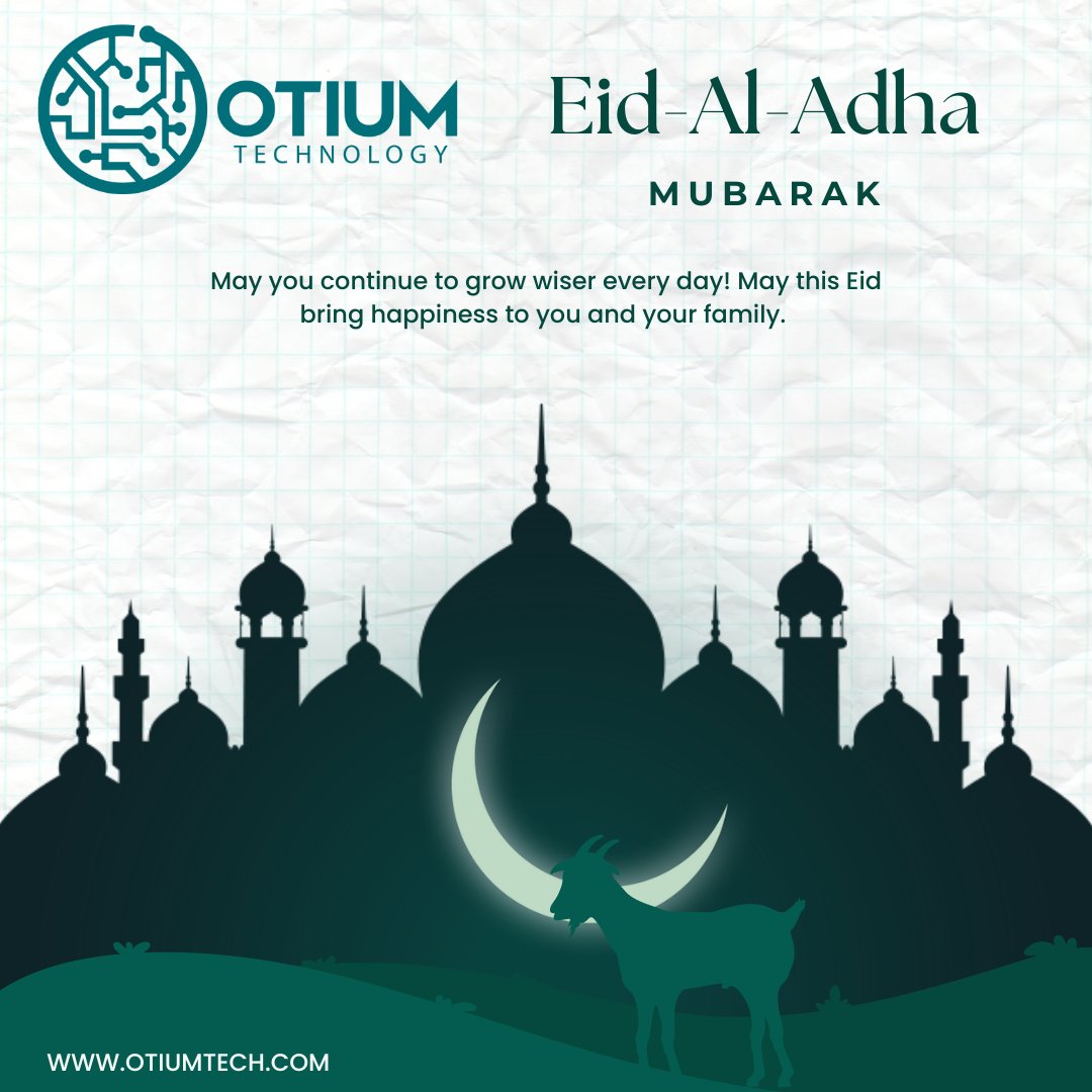 OtiumTech's tweet image. May Allah give you strength to be always willing to sacrifice; and submit to His wish and command at all times.
#eiduladha #eid2023 #eidmubarak