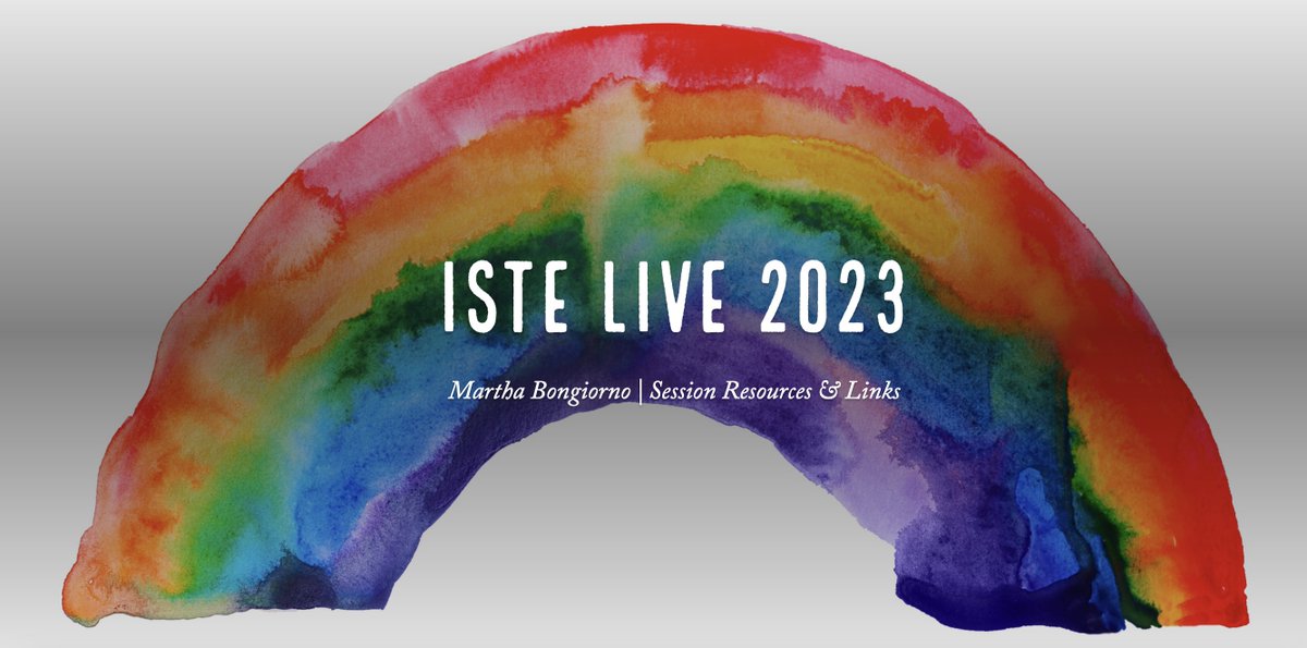 This year was the best #ISTELive! The connections we made were the best part, but I know when we prioritize those hallway conversations, we can miss sessions.

So, for those who were busy or #NotAtISTE, here are my sessions & resources from this year: adobe.ly/3LPmL7O