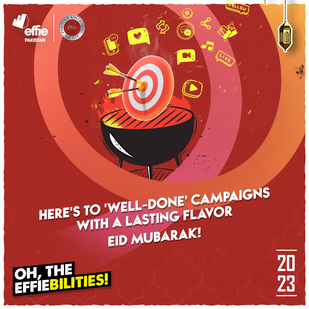 EffiePakistan's tweet image. Cheers to a flavorful celebration! Toasting the triumph of sensational marketing campaigns that left a lasting impression. Eid Mubarak!

#OhTheEffiebilities #EffiesPakistan2023 #Effies2023 #EidMubarak