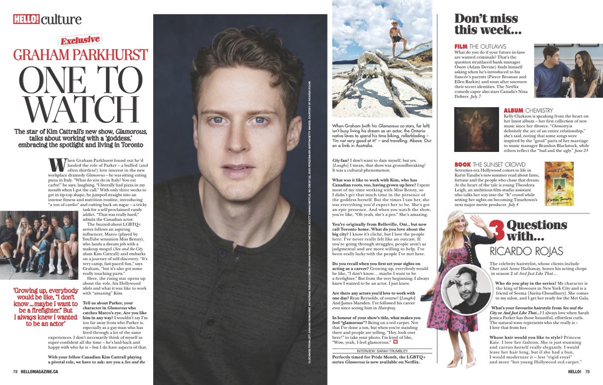 KatzPR's tweet photo. Graham Parkhurst x Hello! Canada
@hellomag @hellocanada
.
.
.
#hellocanada #hellomagazine #grahamparkhurst #glamorous #netflix #toronto #actor #pridemonth #lgbtq https://t.co/msvajAUCfG