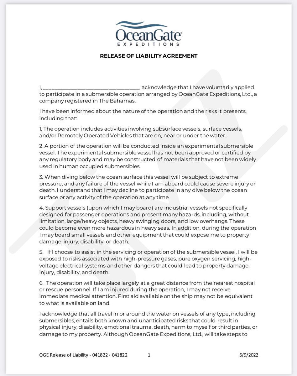 mallory_strong's tweet photo. @crimeweeklypod @derrickl @steph_harlowe Here's the full oceangate waiver y'all mentioned on crime weekly news that you wanted to see. TMZ released a blank copy of it. https://t.co/KV1DwGbvoi