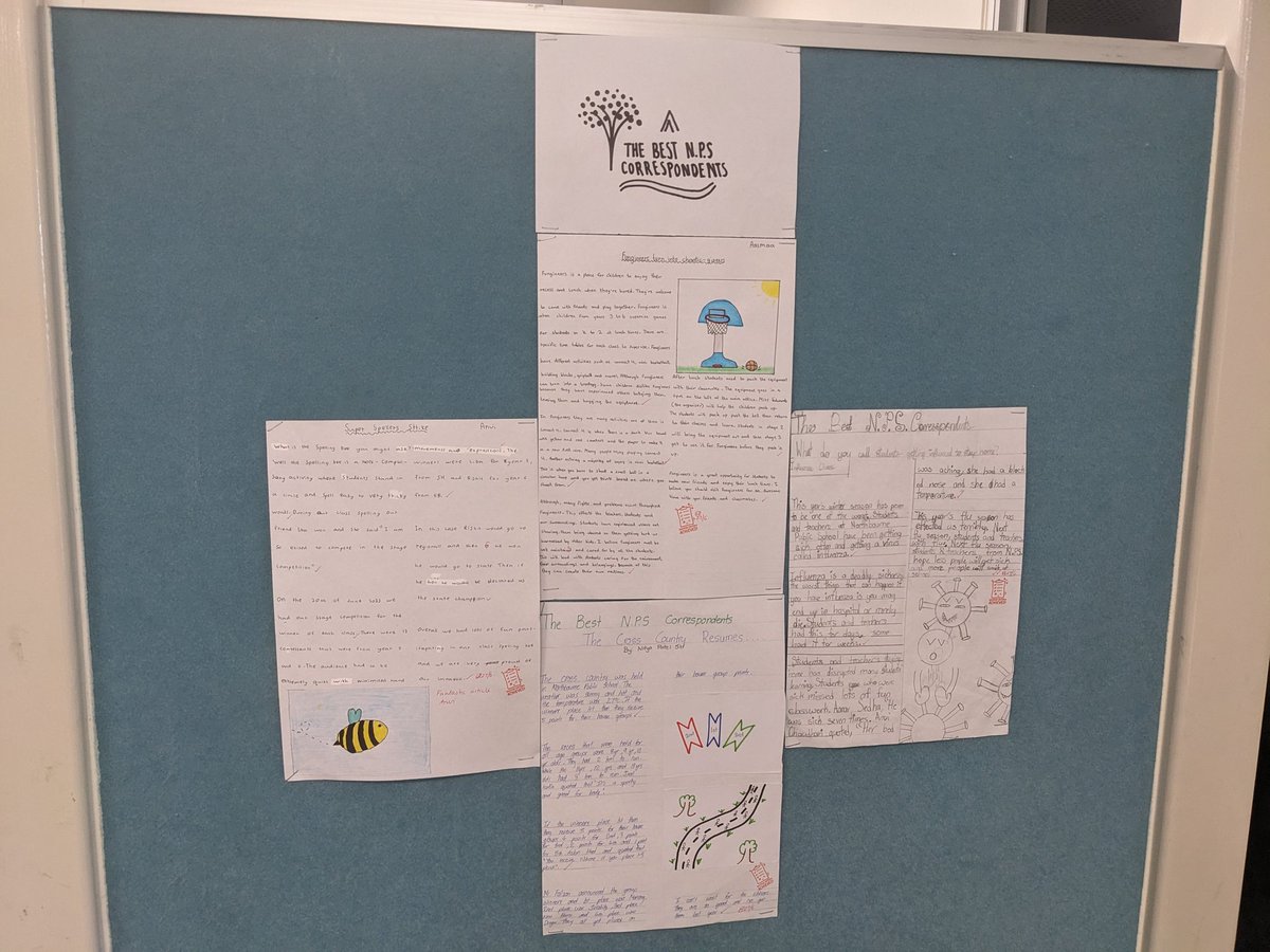 Piecing our informative newspaper articles together. #proudteacher