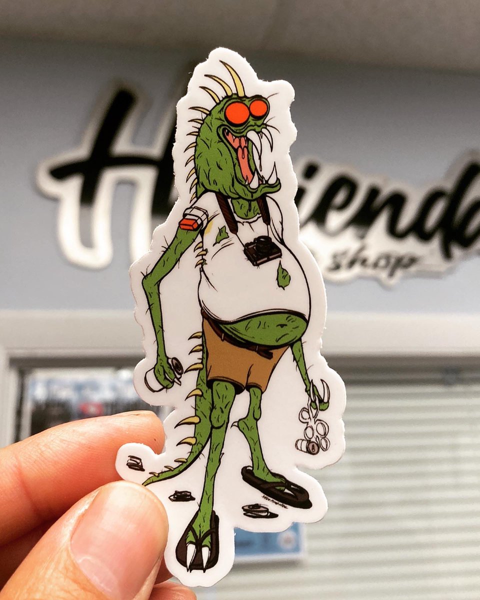 New Chupacabra stickers for
haciendaskateshop 🛹