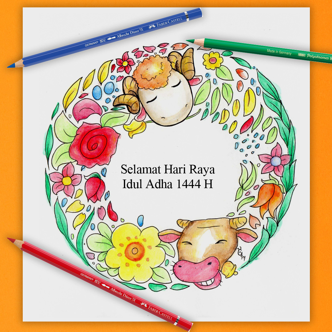 Selamat Hari Raya Idul Adha 1444 H 😊

#FaberCastell #art4all #IdulAdha
