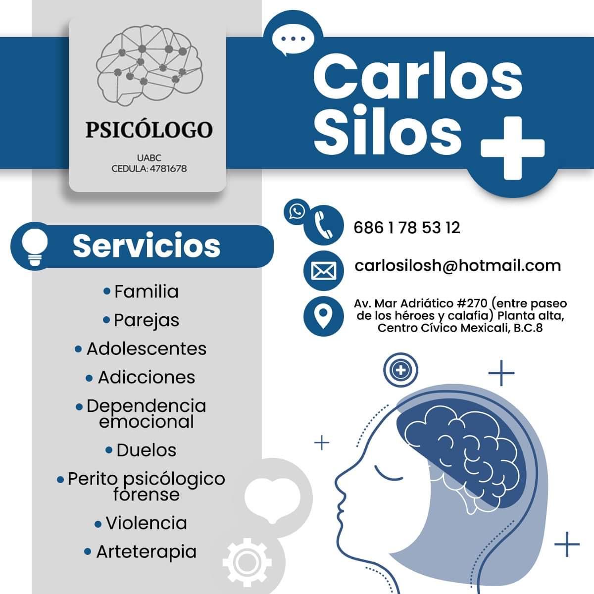 LuisFelipeGasp2's tweet photo. La salud mental es importante para una vida mejor
Ve a terapia con un Experto.

Psicólogo Carlos Silos

Servicios
-Familia
-Parejas
-Adolescents
-Adicciones
-Dependencia emocional
-Duelos
-Perito psicólogico forense
-Violencia
-Arteterapia

Comun
https://t.co/Wx5YQjZ34T https://t.co/EEHLvjmMJu