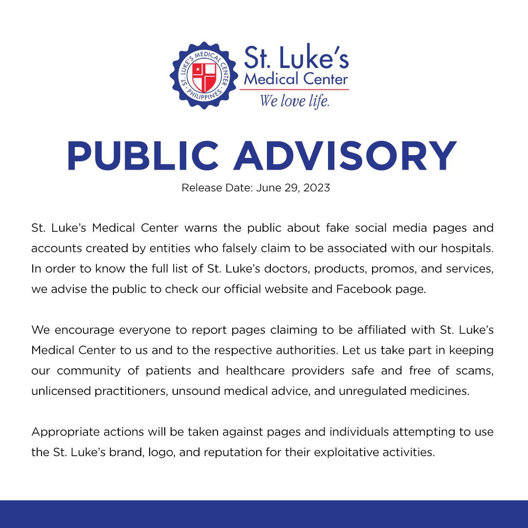 StLukesPH's tweet photo. https://t.co/OXeKgDlfaY