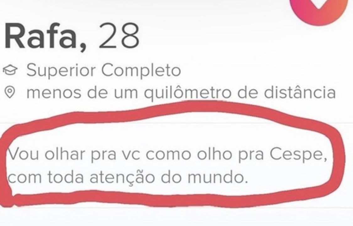 gran_online's tweet image. Concurseiro no Tinder: