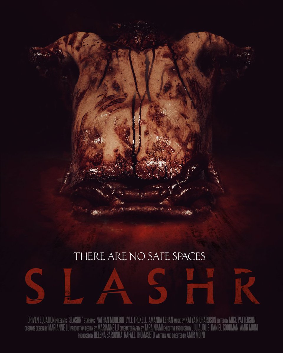 amirmichael89's tweet photo. Key art for SLASHR by @creepyduckart 🔪 - SLASHR will be playing at @horrorhound in August (Indianapolis) and @screamfest in October (LA) https://t.co/aaxJYULX3m