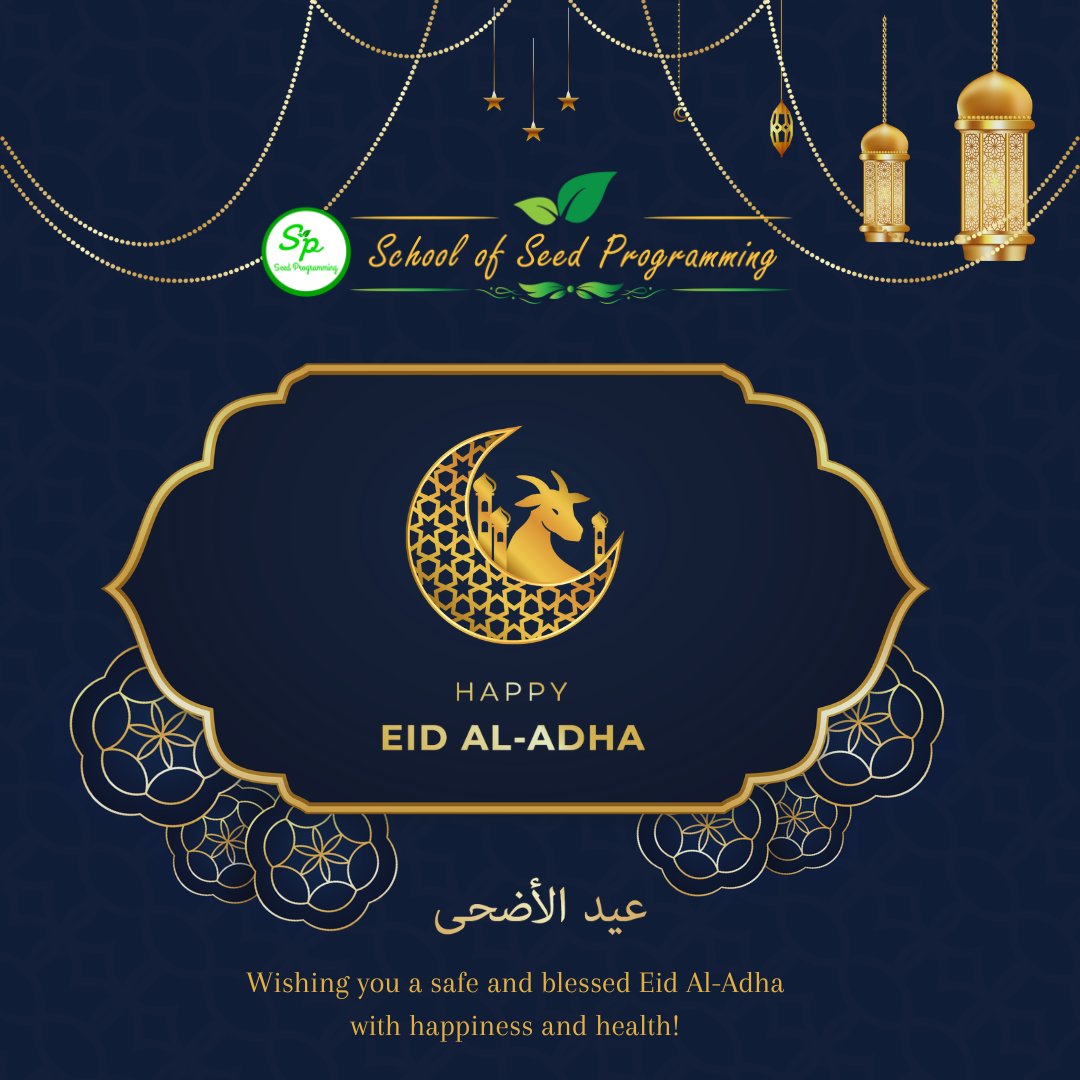 SeedProgramming's tweet photo. May Allah bring lot of happiness for you and your loved once <3
Happy Eid Al-Adha 2023
#seedprogramming
#eidmubarak
#eidaladha https://t.co/i36XOO85sY