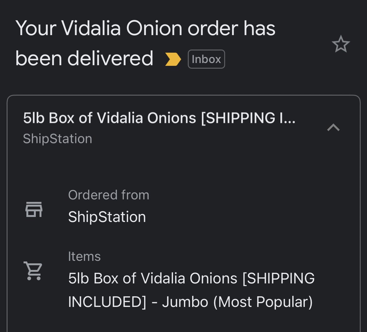 They say an 🧅 a day keeps the 👩🏻‍⚕️ away. Thank you <a href="/searchbound/">Peter Askew</a> for the amazing onion drop, delivered to my mom!